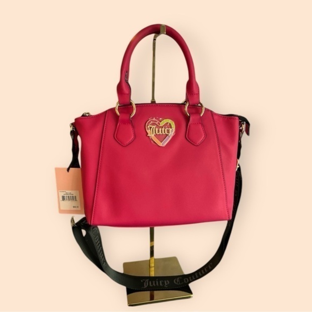 NWT JUICY COUTURE Pink Flash Love Mode Satchel